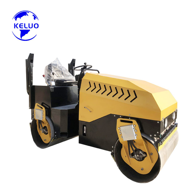 Mesin Pengerjaan Tanah 3 Ton Getaran Hidrolik Road Roller Compactor dengan Double Drum